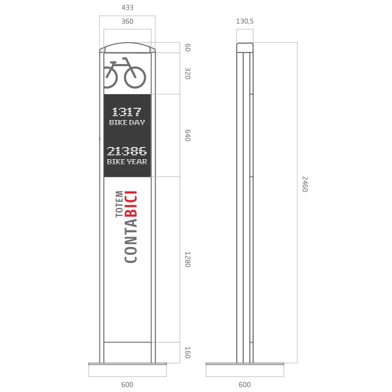 Totem Bike Counter